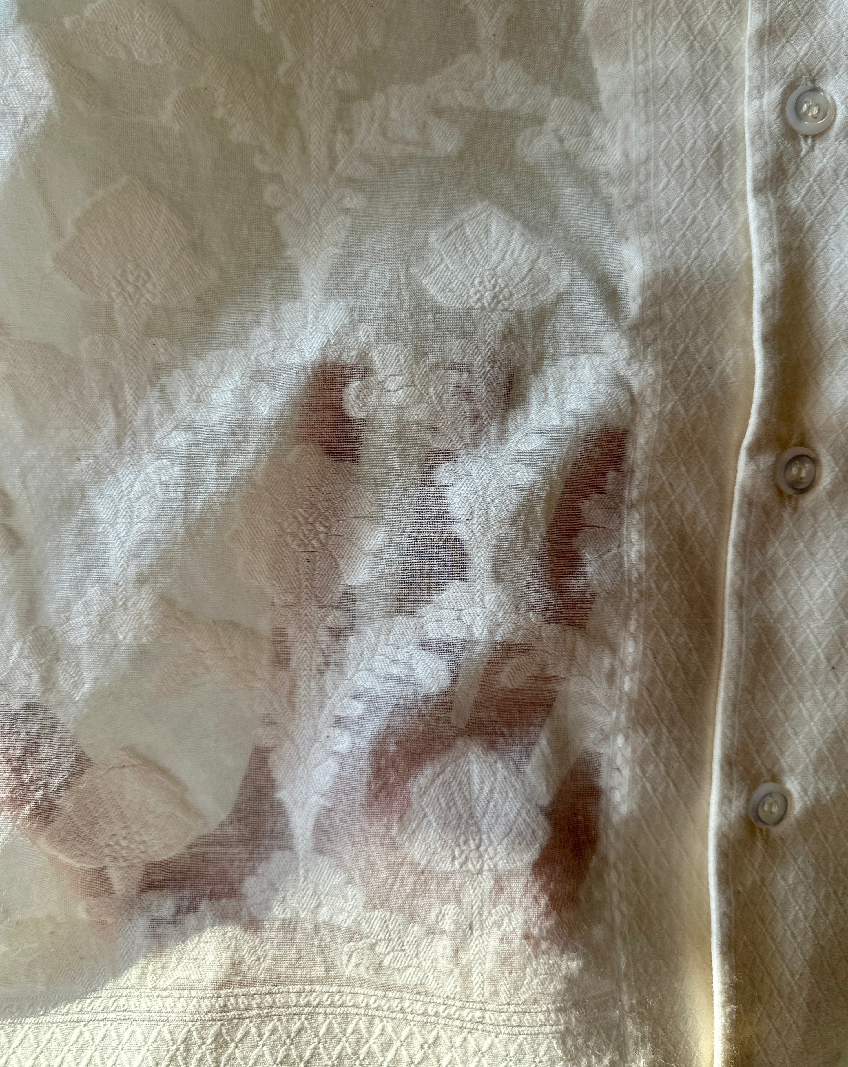 Elegant Handcrafted Shirt from Vintage Brocade Sari - Rameti