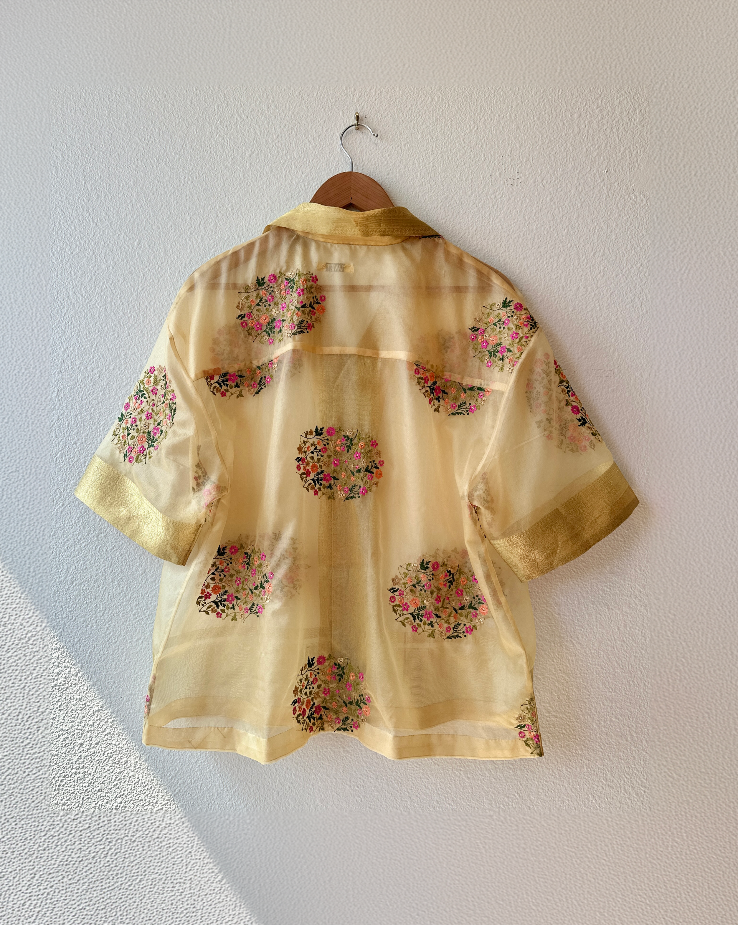 Unique Handcrafted Shirt from Vintage embriodery Sari - Rameti