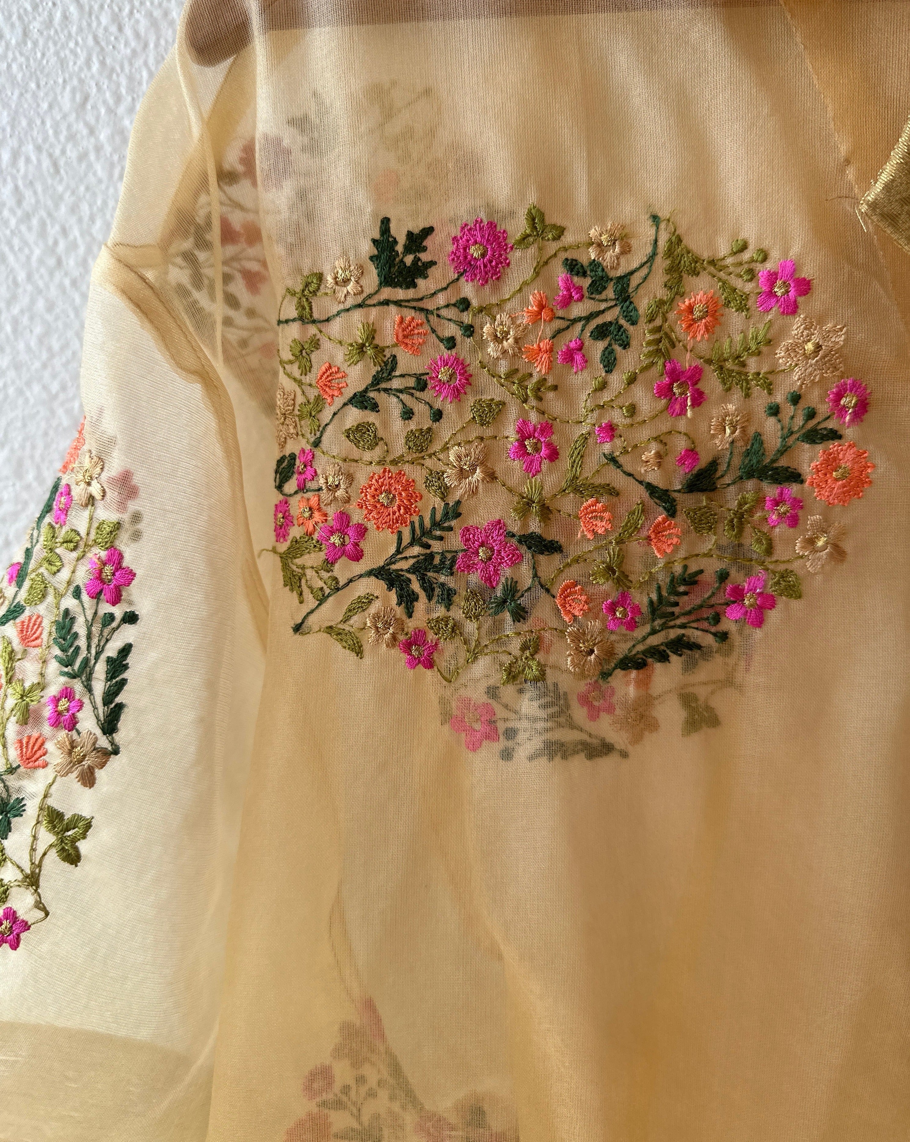 Unique Handcrafted Shirt from Vintage embriodery Sari - Rameti