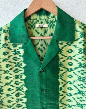Unique Handcrafted Shirt from Vintage Ikat Saree - Rameti