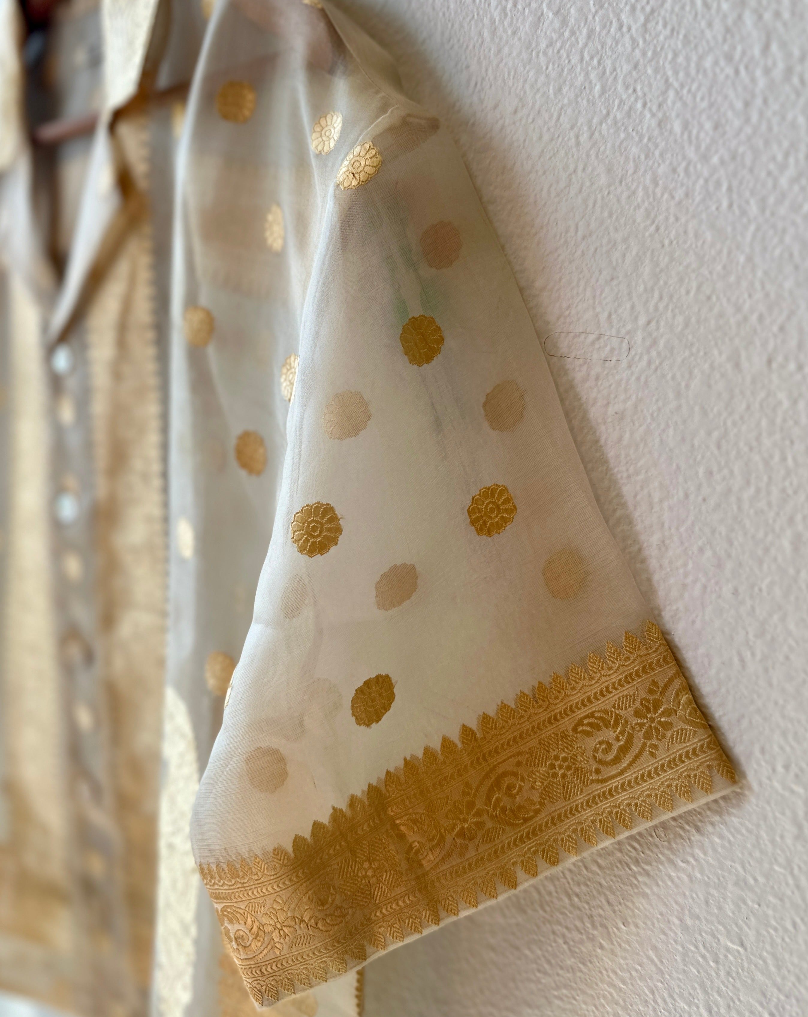 Unique Handcrafted Shirt from Vintage Banarasi Sari - Rameti